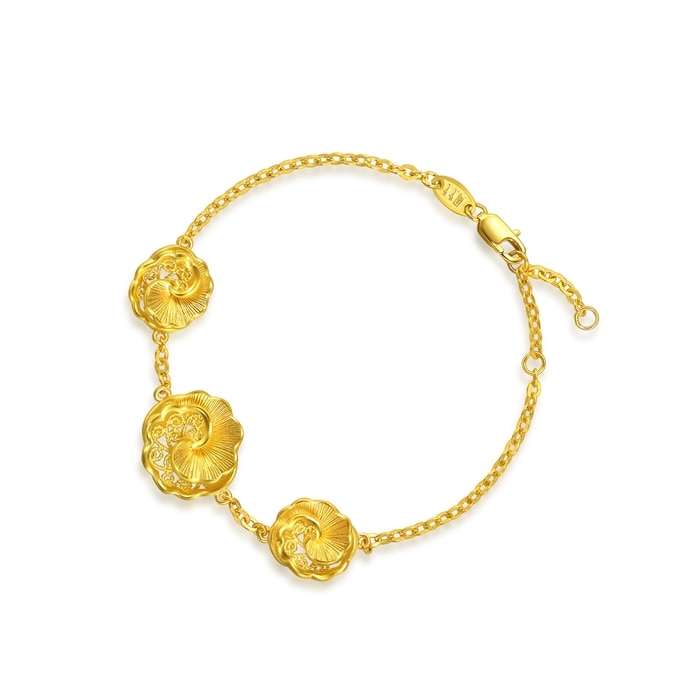 999.9黃金 手鍊 | 周生生珠寶 | 生生有囍 | 95839B - 4