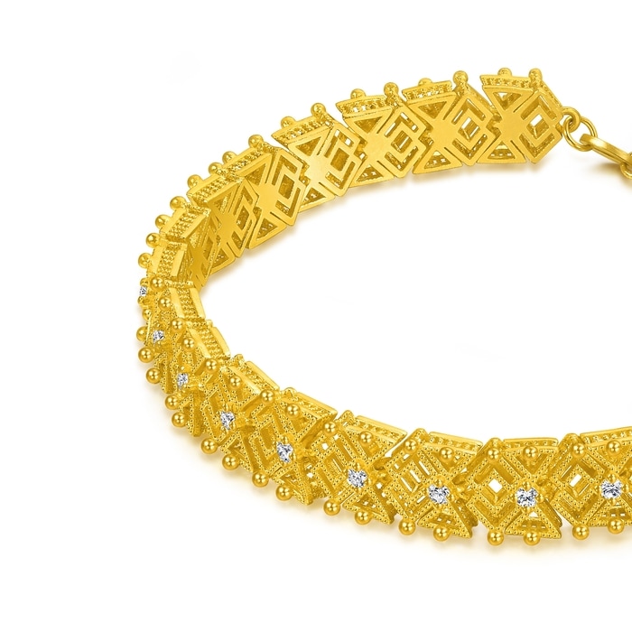 999黃金 手鍊 | 周生生珠寶 | Cultural Blessings 「文化祝福」 | 95901B - 5