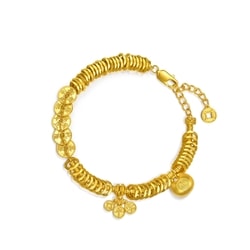 「東方古祖」999.9黃金五帝銅錢手鍊