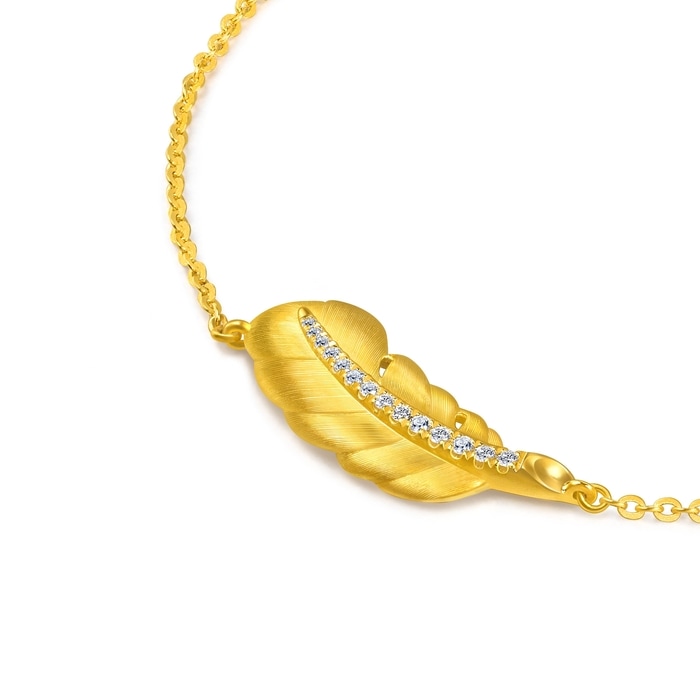 Solid Gold Bracelet | Chow Sang Sang Jewellery | Love Decode | 95956B - 5