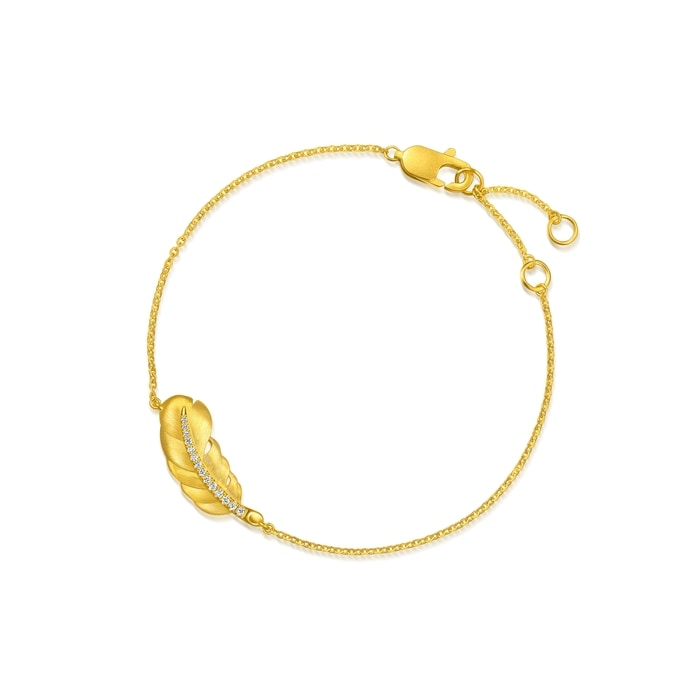 Solid Gold Bracelet | Chow Sang Sang Jewellery | Love Decode | 95956B - 4