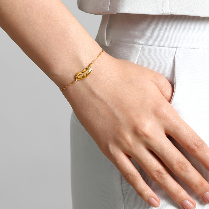 Solid Gold Bracelet | Chow Sang Sang Jewellery | Love Decode | 95956B - 2