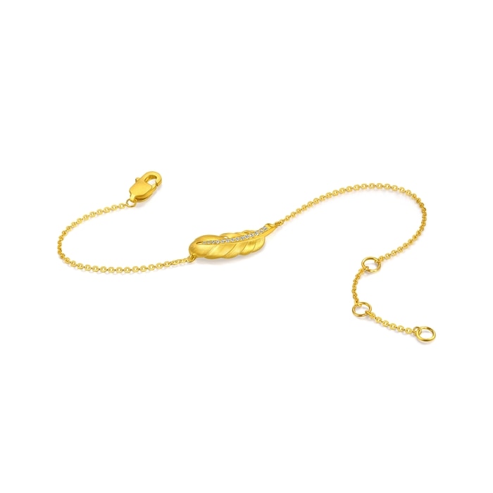 Solid Gold Bracelet | Chow Sang Sang Jewellery | Love Decode | 95956B - 7