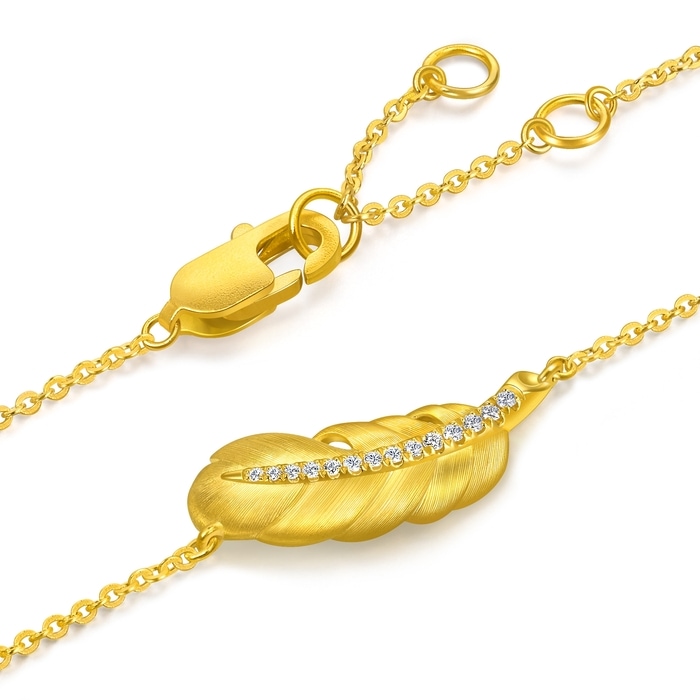 Solid Gold Bracelet | Chow Sang Sang Jewellery | Love Decode | 95956B - 6