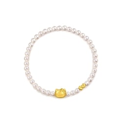 「Hello Kitty」足金珍珠手鍊