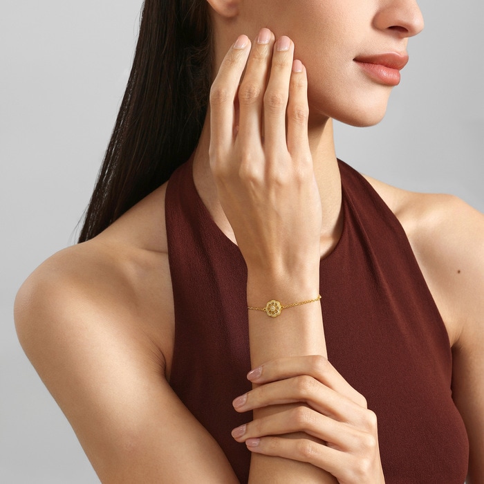 Solid Gold Bracelet | Chow Sang Sang Jewellery | Cultural Blessings | 95992B - 3