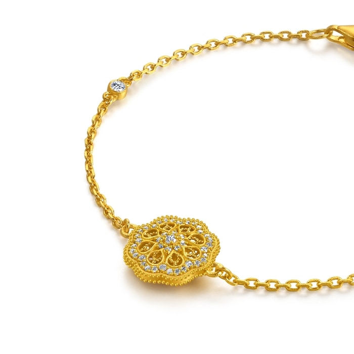 Solid Gold Bracelet | Chow Sang Sang Jewellery | Cultural Blessings | 95992B - 5