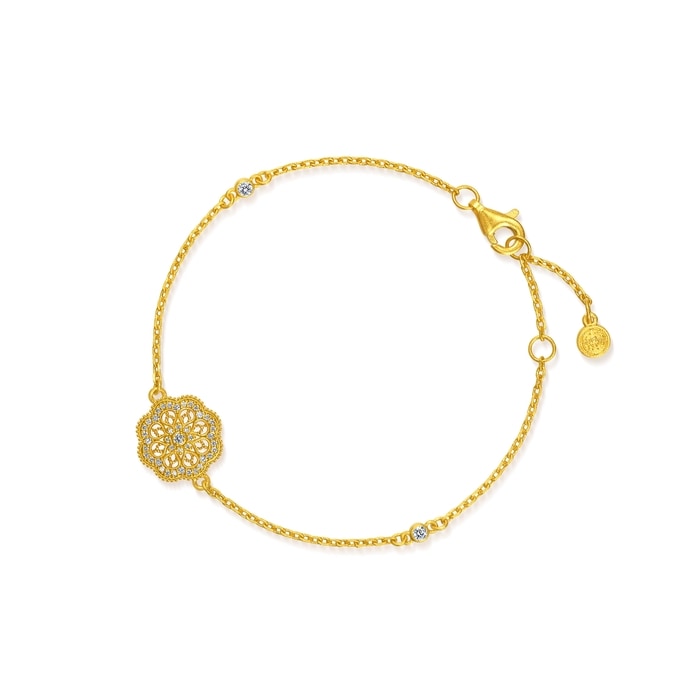 Solid Gold Bracelet | Chow Sang Sang Jewellery | Cultural Blessings | 95992B - 4