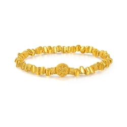 「東方古祖」999.9黃金碎銀子手鍊