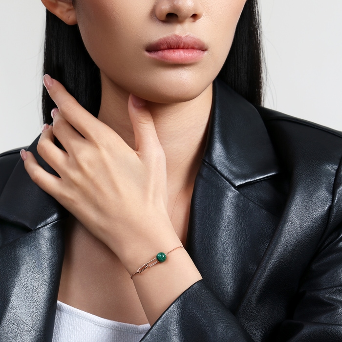 18K玫瑰金 手鍊 | 周生生珠寶 | 96105B - 3