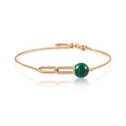 Cosmos' 18K Rose Gold Malachite Bracelet