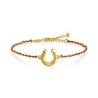 999 Gold Horseshoe-Inspired Bracelet