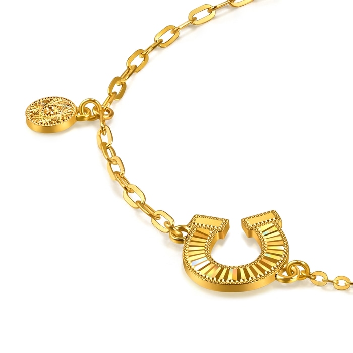 999黃金 手鍊 | 周生生珠寶 | Essence「永」 | 96141B - 5