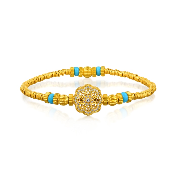 999.9黃金 手鍊 | 周生生珠寶 | Cultural Blessings 「文化祝福」 | 96182B - 1