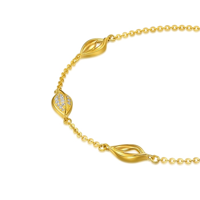 Solid Gold Bracelet | Chow Sang Sang Jewellery | 96184B - 2
