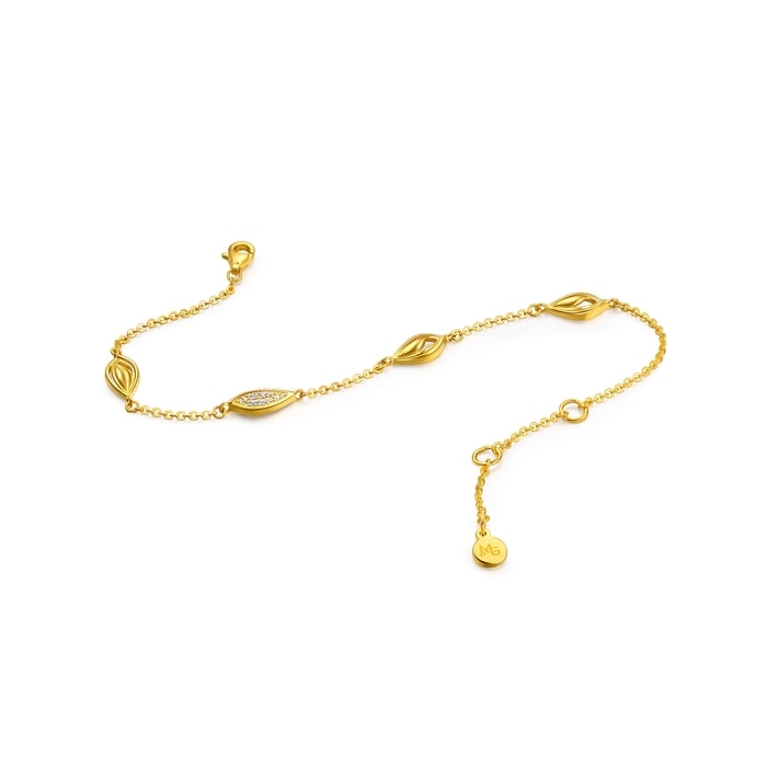 Solid Gold Bracelet | Chow Sang Sang Jewellery | 96184B - 4