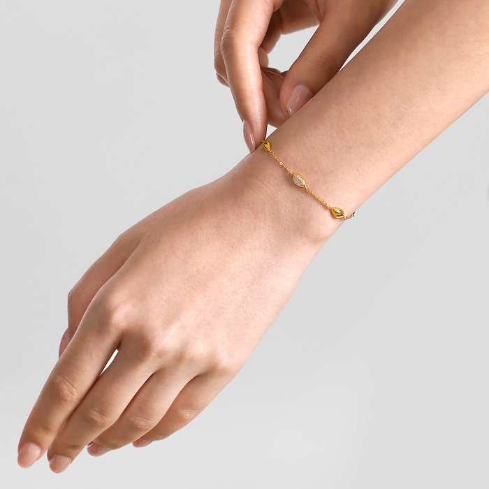 Solid Gold Bracelet | Chow Sang Sang Jewellery | 96184B - 2