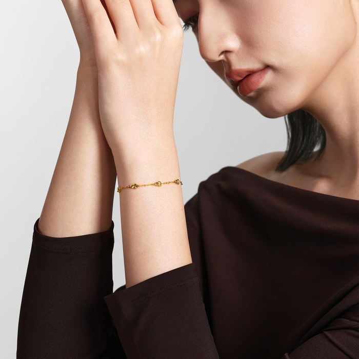 Solid Gold Bracelet | Chow Sang Sang Jewellery | Essence | 96208B - 3