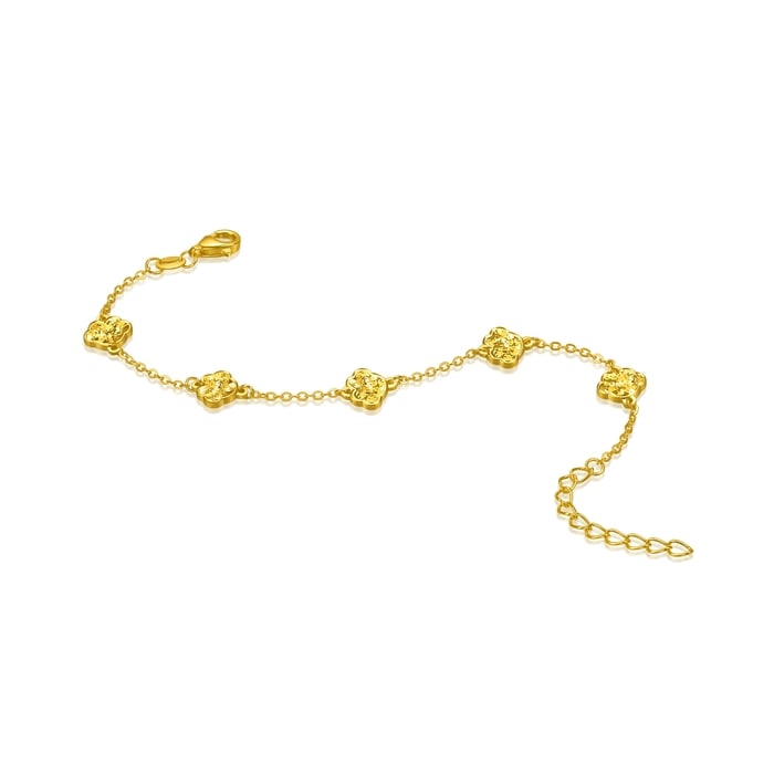 999黃金 手鍊 | 周生生珠寶 | Essence「永」 | 96222B - 6