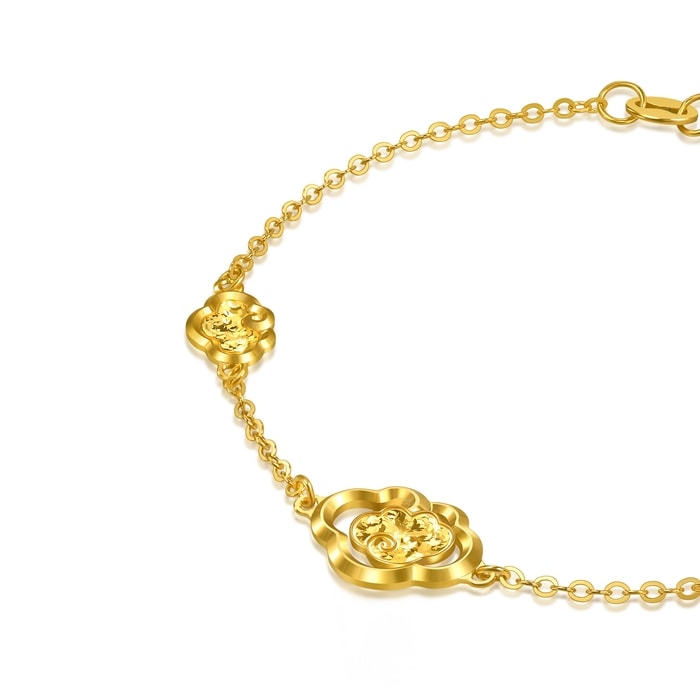 Solid Gold Bracelet | Chow Sang Sang Jewellery | Essence | 96250B - 5