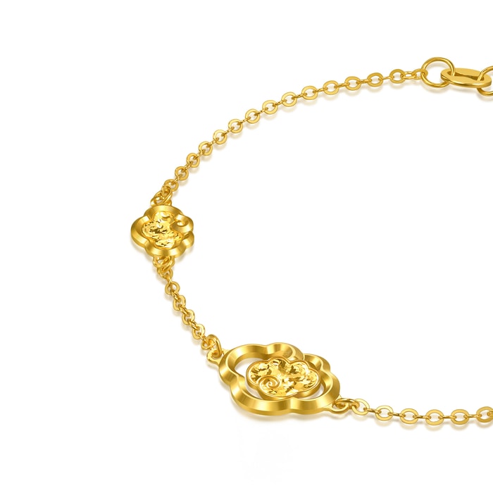 Solid Gold Bracelet | Chow Sang Sang Jewellery | Essence | 96250B - 5