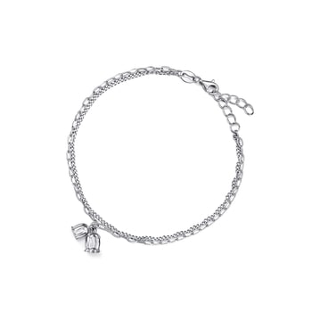 Essence 950 Platinum Lily Of The Valley Bracelet