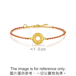 999.9 Gold Safety Clasp Bracelet