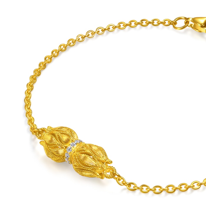 Solid Gold Bracelet | Chow Sang Sang Jewellery | Cultural Blessings | 96469B - 3