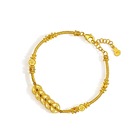 999.9 Gold Five Emperor Coins Bracelet