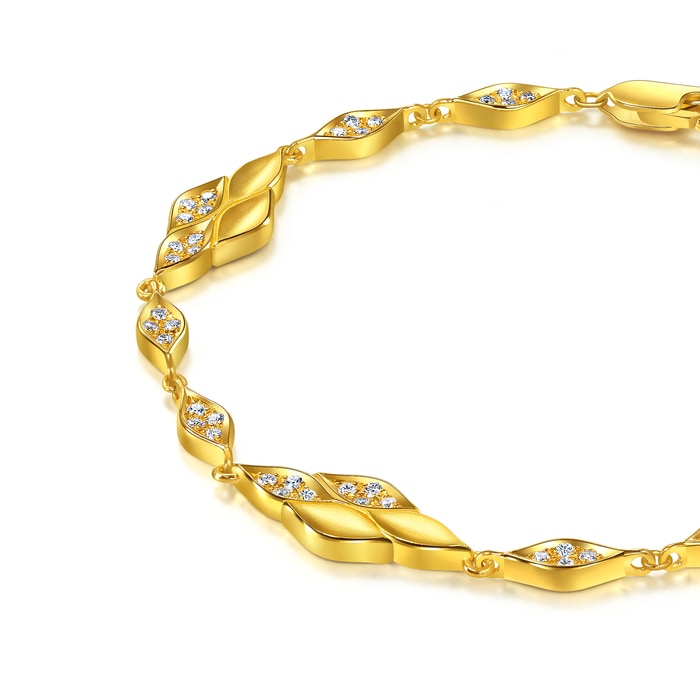 Solid Gold Bracelet | Chow Sang Sang Jewellery | YuYu | 96650B - 2