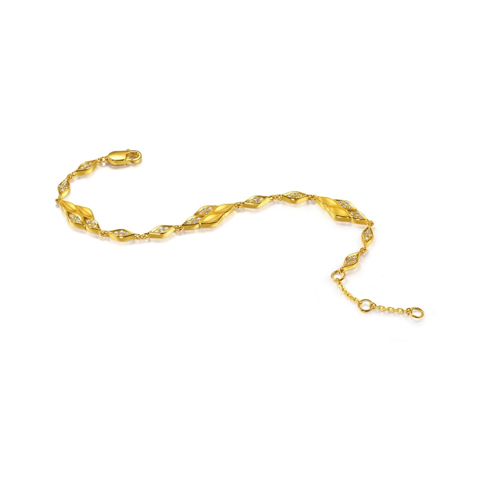 Solid Gold Bracelet | Chow Sang Sang Jewellery | YuYu | 96650B - 4