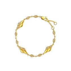 999 Gold Diamond Bracelet