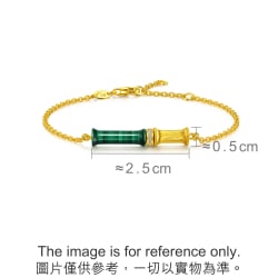 999 Gold  Diamond Bamboo Bracelet