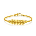 999.9 Gold Five Emperor Coins Bracelet