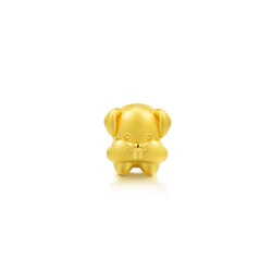 'Cute & Pets' 999 Gold Dog Charm