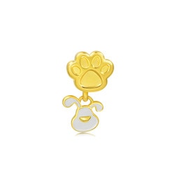 'Cute & Pets' 999 Gold Dog Charm