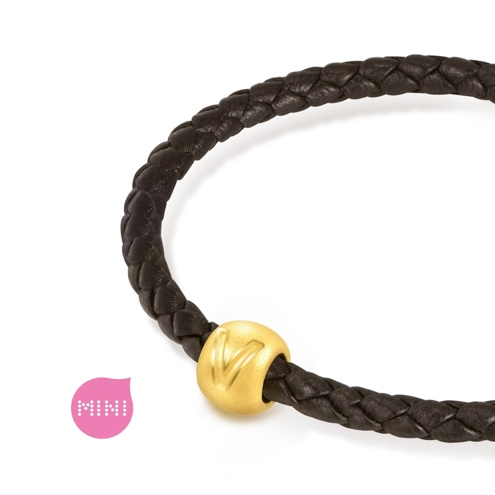 Charme - 「字母數字系列」足金「V」串飾| 92916C(1厘米/約0.013兩