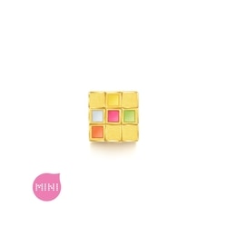 'Fantasy' 999 Gold Colourful Magic Cube Charm