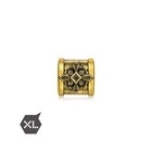 Noir' 999 Gold Black Diamond Medieval Cross Charm