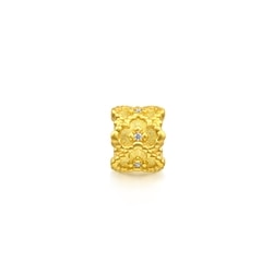 999 Gold Diamond Four-Leaf Clover Charm