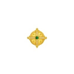 'The Art of Romance' 999 Gold Diamond Cross Charm