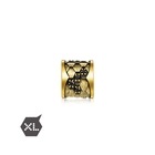 Noir' 999 Gold Black Diamond Snake Charm