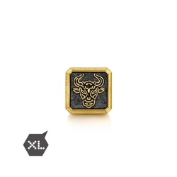 'Noir' 999 Gold Ox Charm