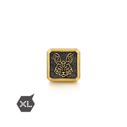 「酷黑」足金兔串飾