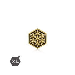 「酷黑」足金鎖子紋串飾