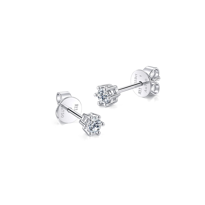 18K White Gold Earring | Chow Sang Sang Jewellery | 03755E - 4