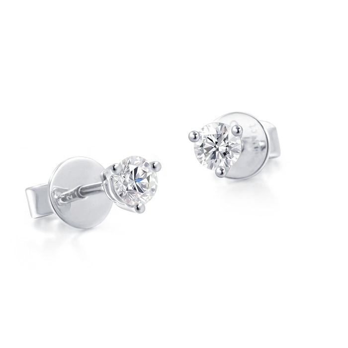 18K白色黄金 耳環 | 周生生珠寶 | Diamond Symphony「鑽之頌」 | 15200E - 4