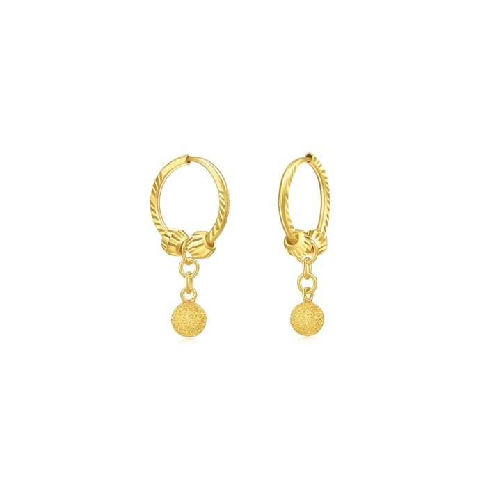 [Golden dew] 韓国☆18K Gold☆Earring Golden dew] 韓国☆18K Gold☆Fairy of Love 3 Earrings