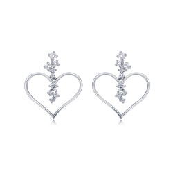 900鉑金鑽石耳環