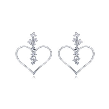 900 Platinum Diamond Earrings